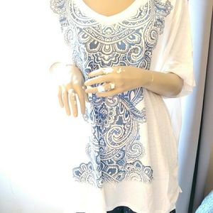 Blue and White T-Shirt